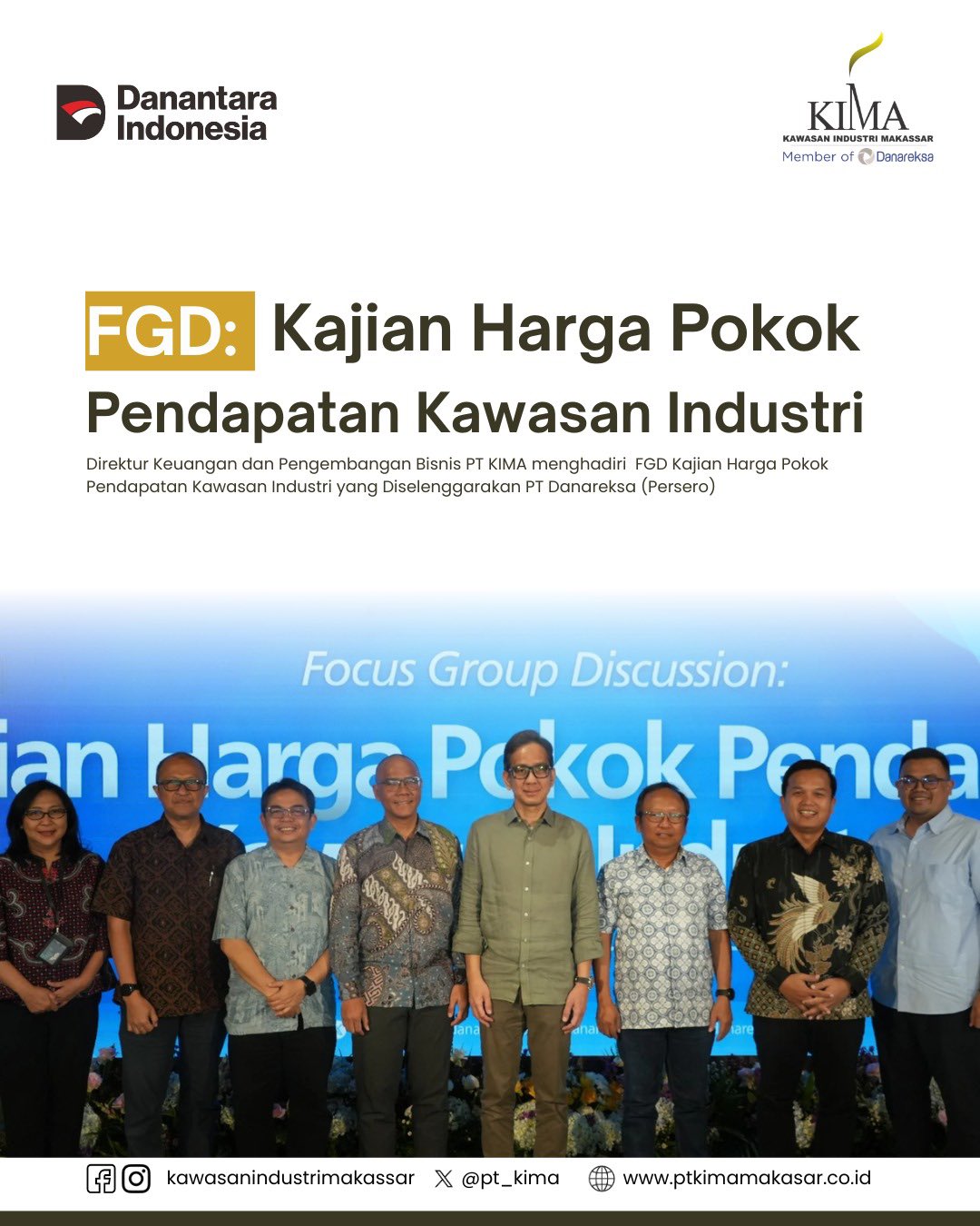 FGD: Kajian Harga Pokok Pendapatan Kawasan Industri