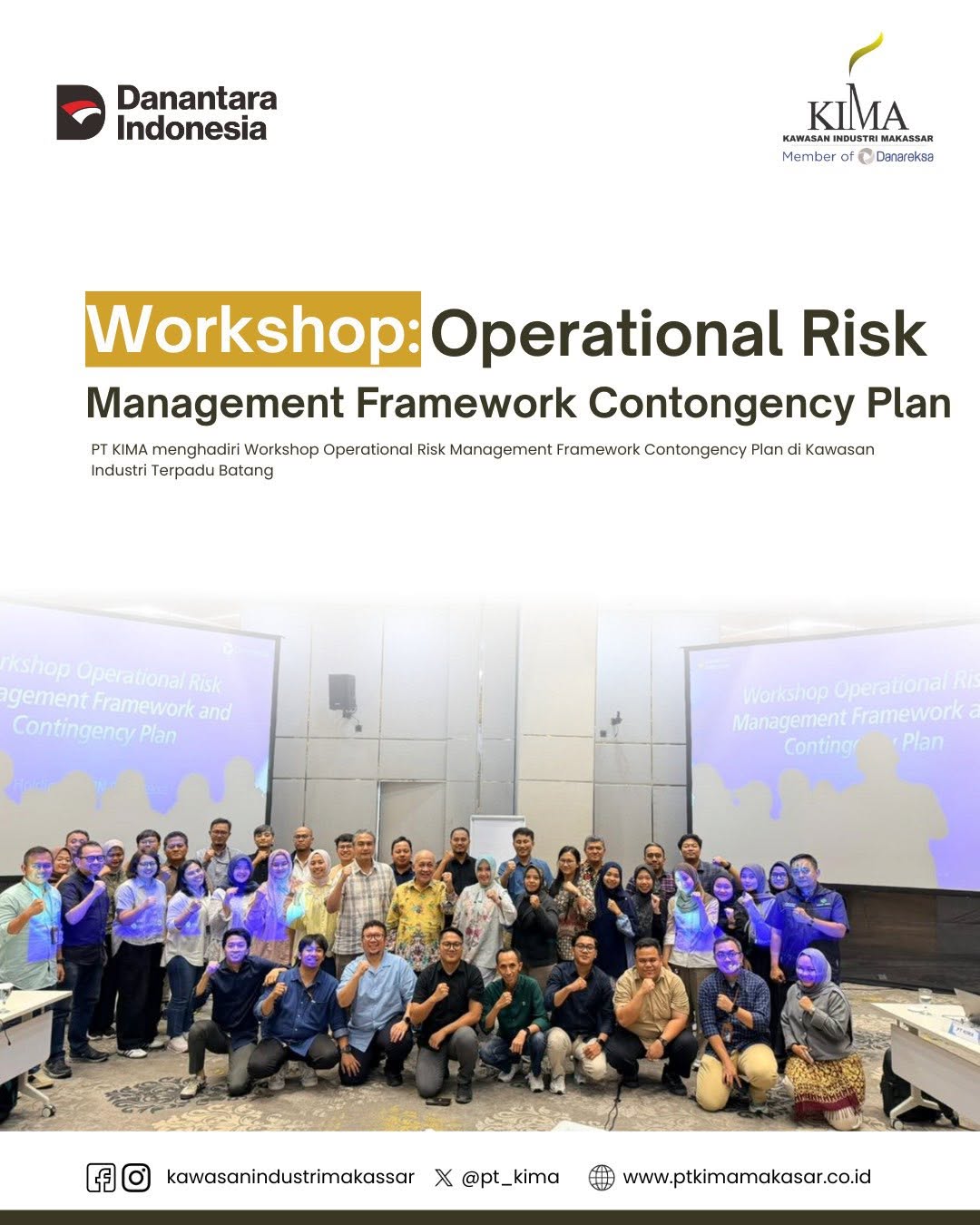 Implementasi ESG dan Manajemen Risiko PT KIMA Diperkuat melalui Workshop Strategis