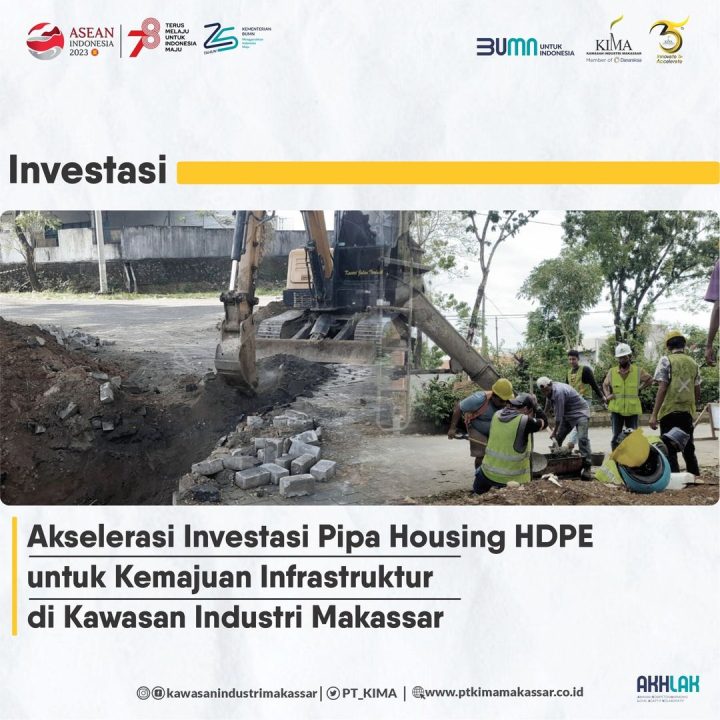 Investasi PIPA Hosing HDPE untuk Kemajuan Infrastruktur di KIMA