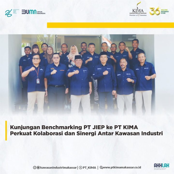 Kunjungan Benchmarking PT JIEP ke PT KIMA Perkuat Kolaborasi dan Sinergi antar Kawasan Industri