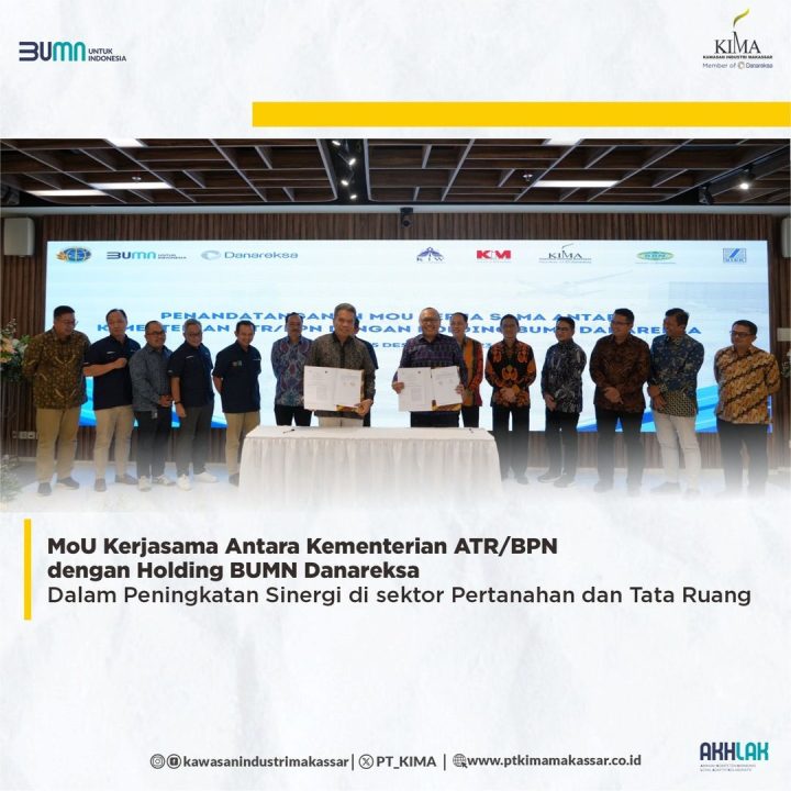 MoU Kerjasama Antara Kementrian ATR/BPN dengan Holding BUMN Danareksa Dalam Peningkatan Sinergi disektor Pertanahan Dan Tata Ruang