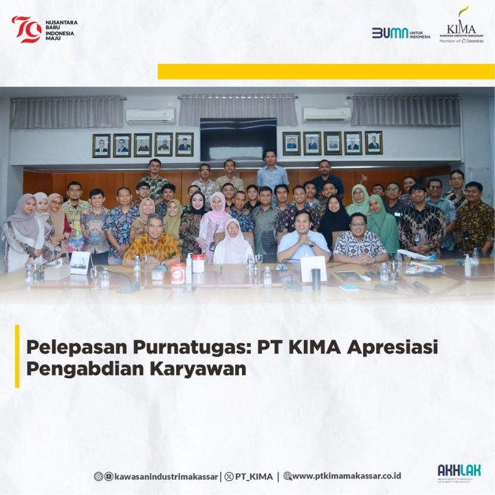 Pelepasan Purnatugas: PT KIMA Apresiasi Pengabdian Karyawan