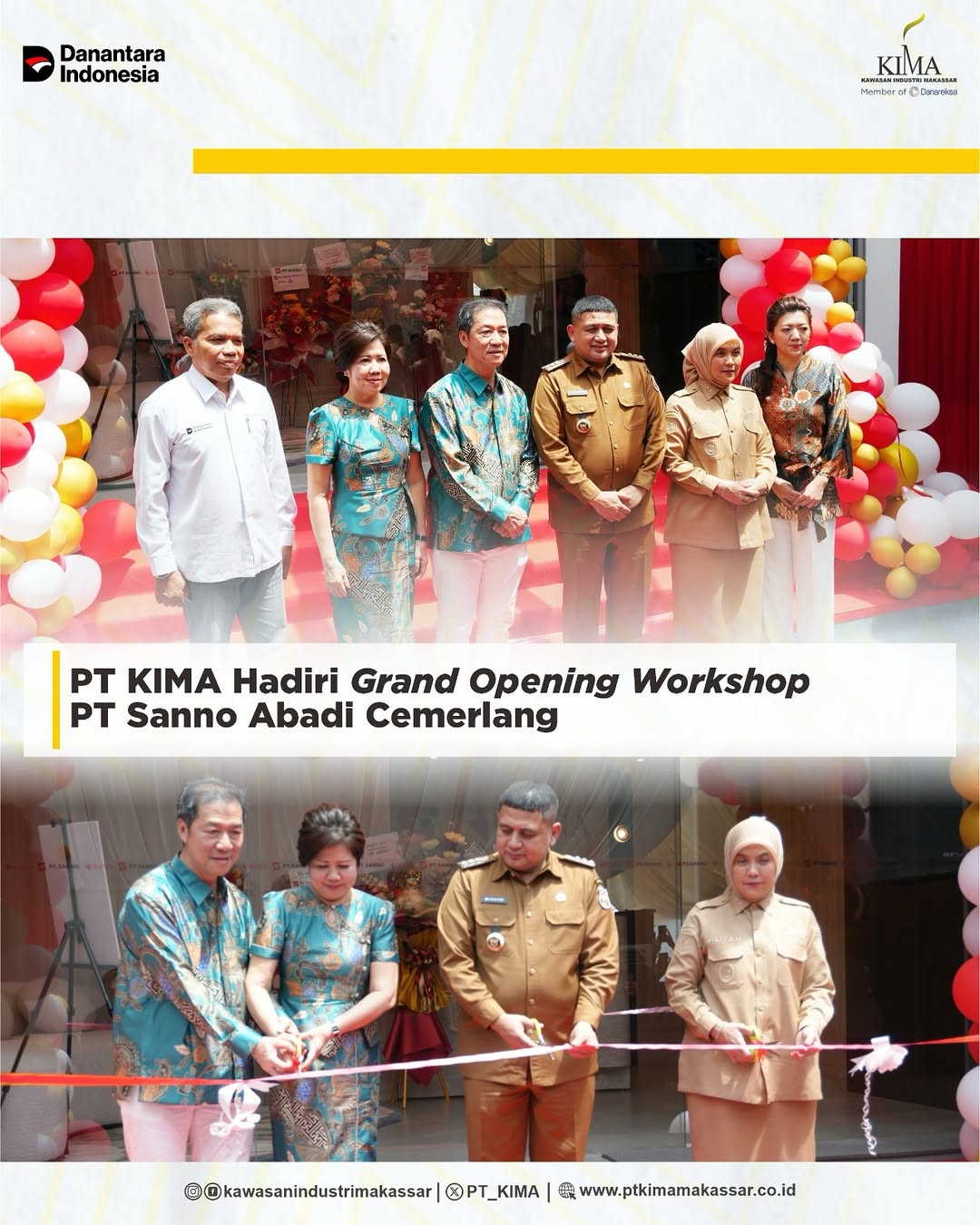 Perkuat Daya Saing Industri, KIMA Sambut Hadirnya PT Sanno Abadi Cemerlang