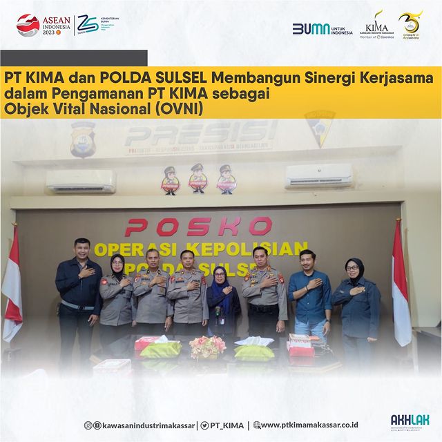 PT KIMA dan Polda Sulsel Saling Bersinergi