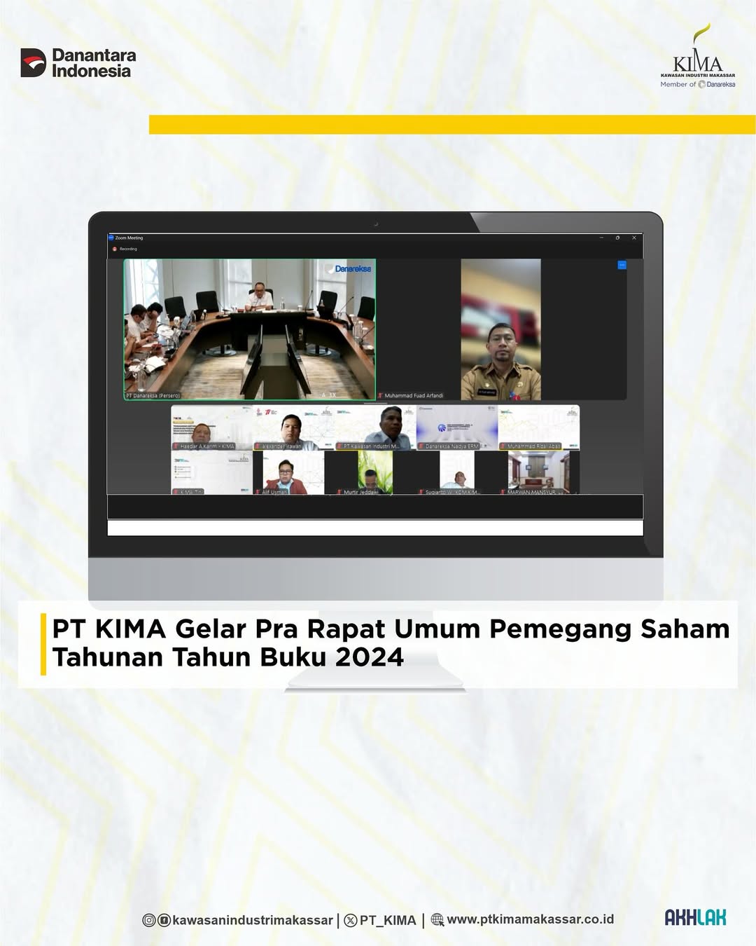 PT KIMA Gelar Pra-Rapat Umum Pemegang Saham (Pra-RUPS) Tahunan Tahun Buku 2024