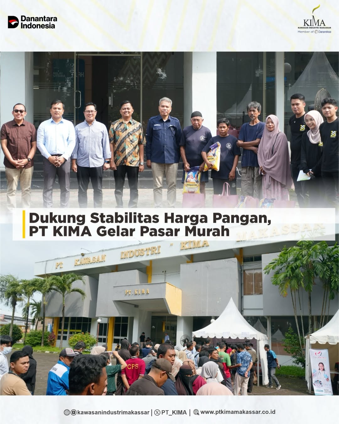 PT KIMA Hadirkan Pasar Murah Ramadan untuk Dukung Kebutuhan Pokok Masyarakat