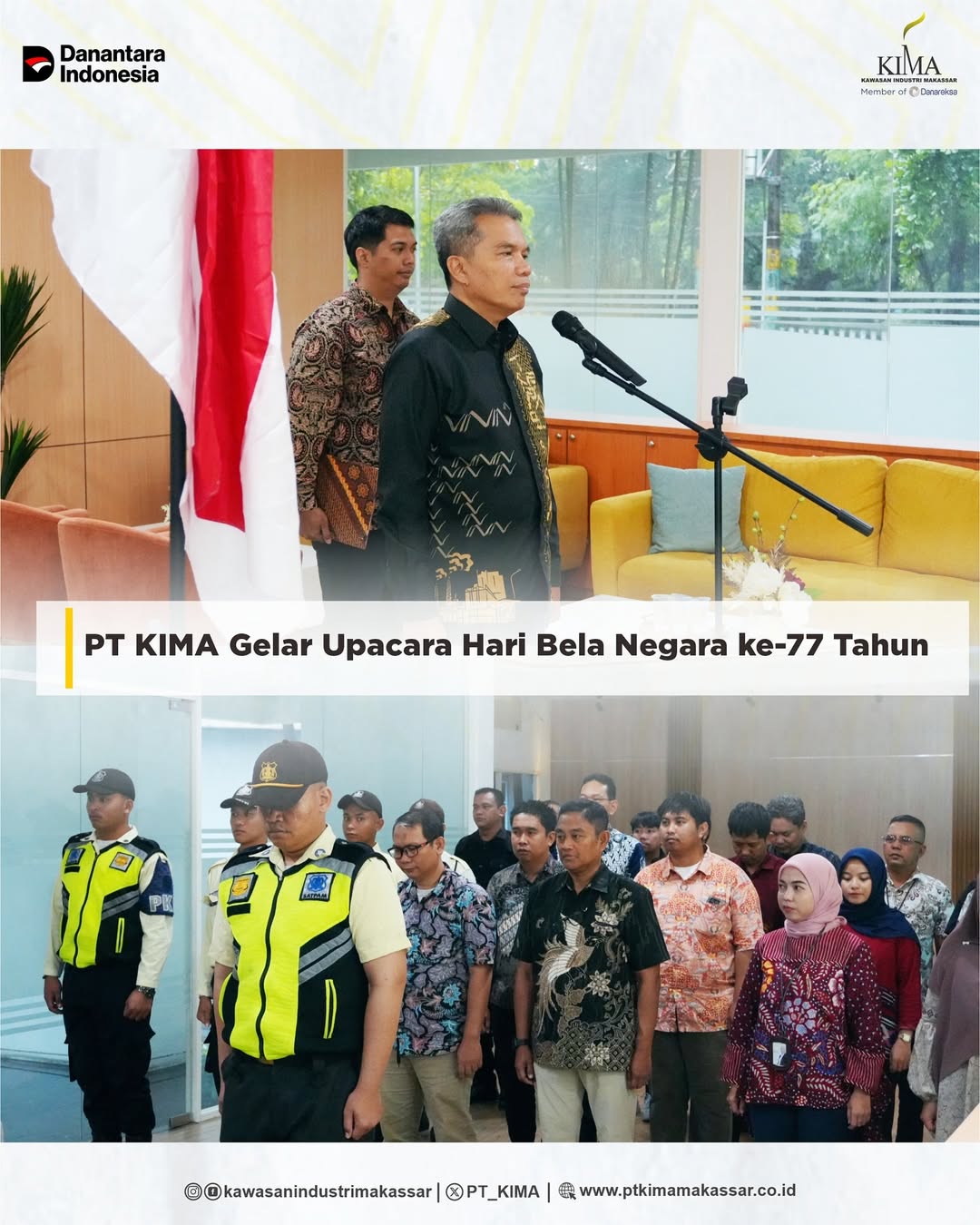 PT KIMA Maknai Hari Bela Negara ke-77 melalui Profesionalisme dan Disiplin Kerja