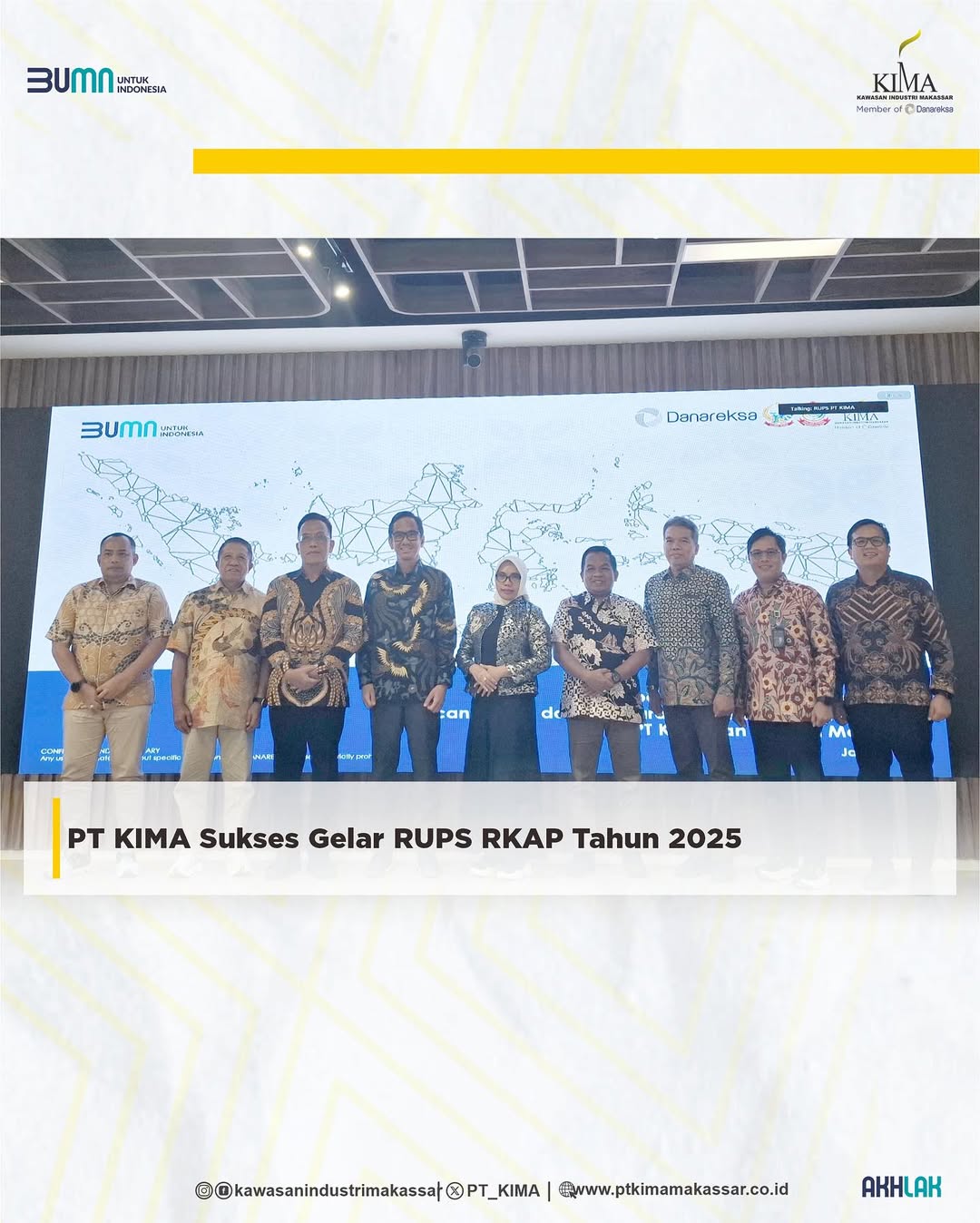 PT KIMA Sukses Gelar RUPS RKAP Tahun 2025