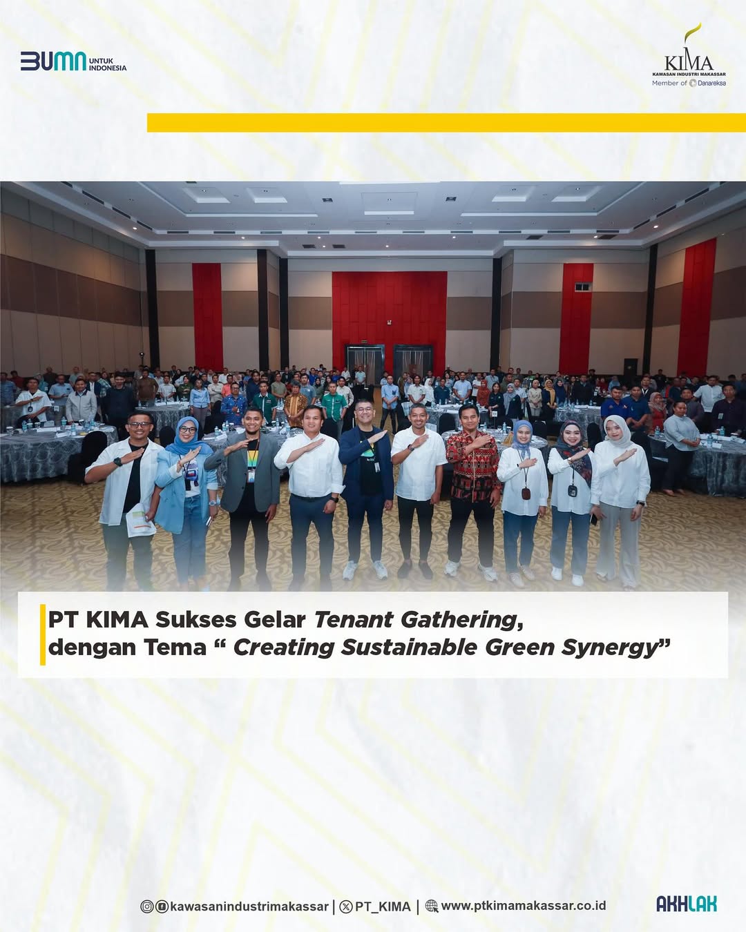 PT KIMA Sukses Gelar Tenant Gathering, dengan Tema Creating Sustainable Green Synergy