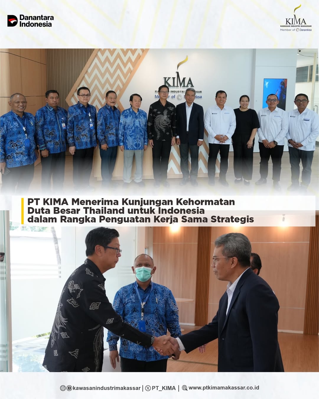 PT KIMA Terima Kunjungan Royal Thai Embassy untuk Jajaki Peluang Investasi