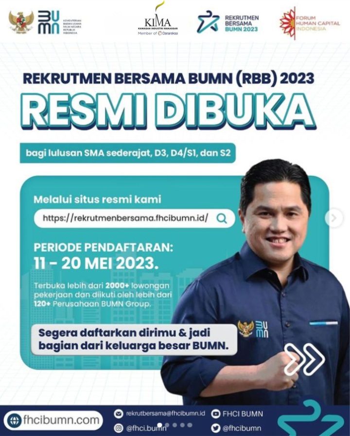 Rekruitmen Bersama BUMN Kembali dibuka ! Ayo Buruan Mendaftar