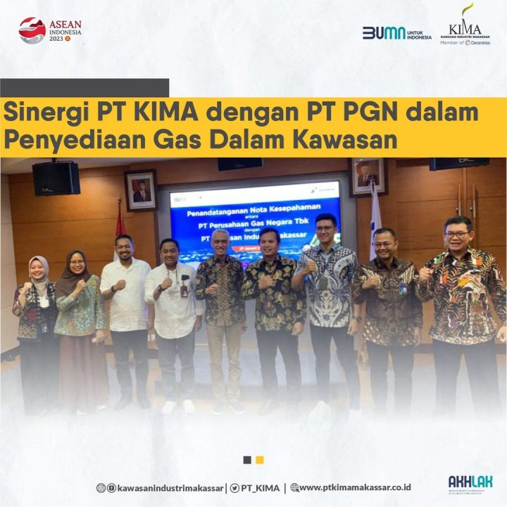 Sinergi PT KIMA dengan PT PGN dalam Penyediaan Gas dalam Kawasan