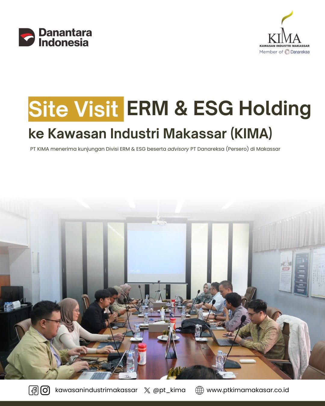 Site Visit dan Pembahasan ESG Jadi Fokus Kunjungan Danareksa ke PT KIMA