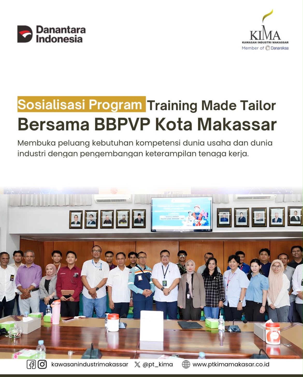 Sosialisasi Program Training Made Tailor Bersama BBPVP Kota Makassar