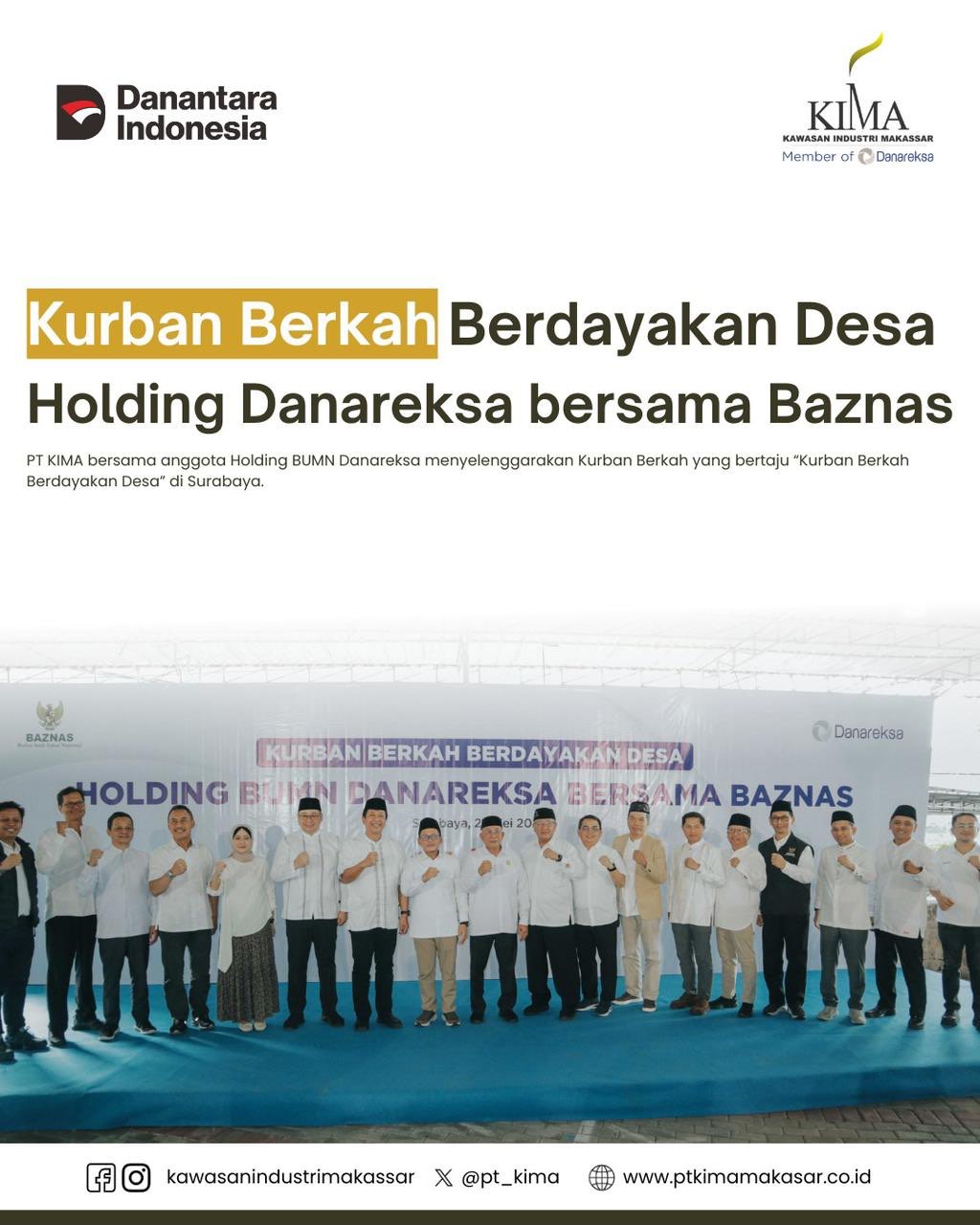 Holding BUMN Danareksa Salurkan Hewan Kurban Melalui Program “Kurban Berkah Berdayakan Desa”